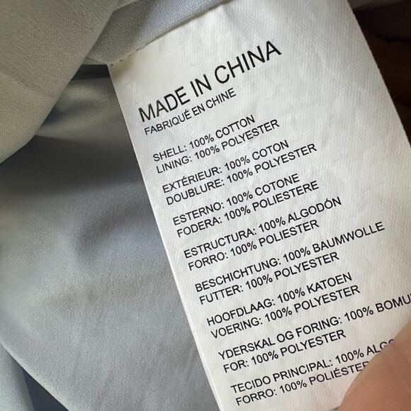 Club Monaco Baby Blue Crochet Lace Mini Dress Resortwear Vacation Boho Coquette - Picture 7 of 7